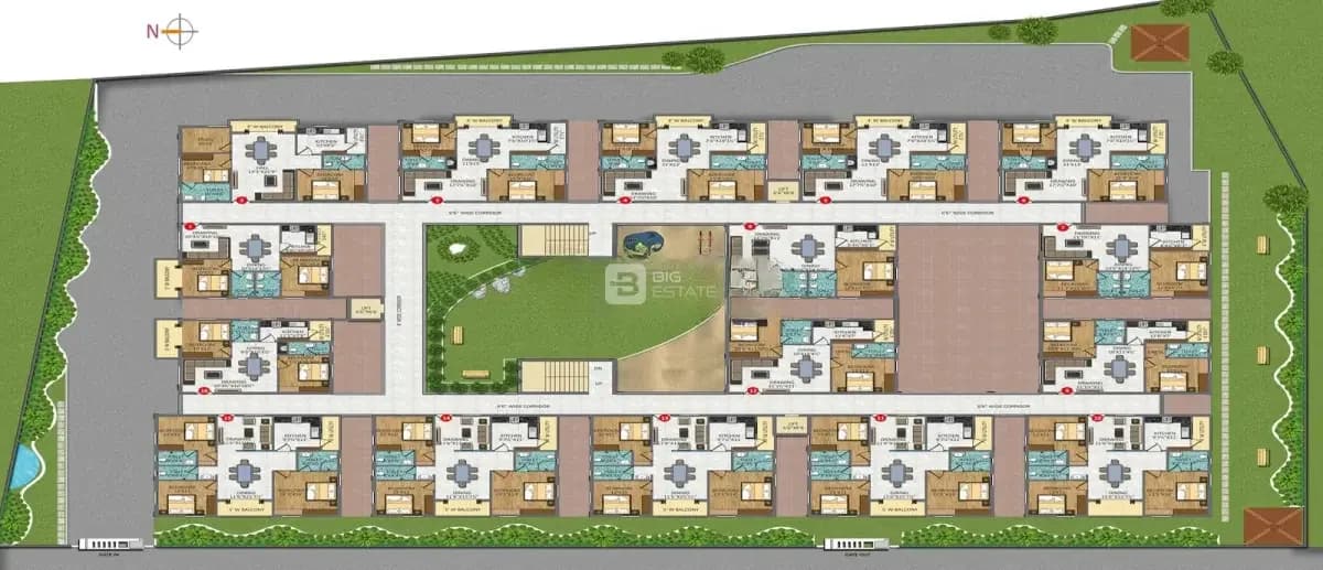 SV Brindavanam apartment floor planning visual